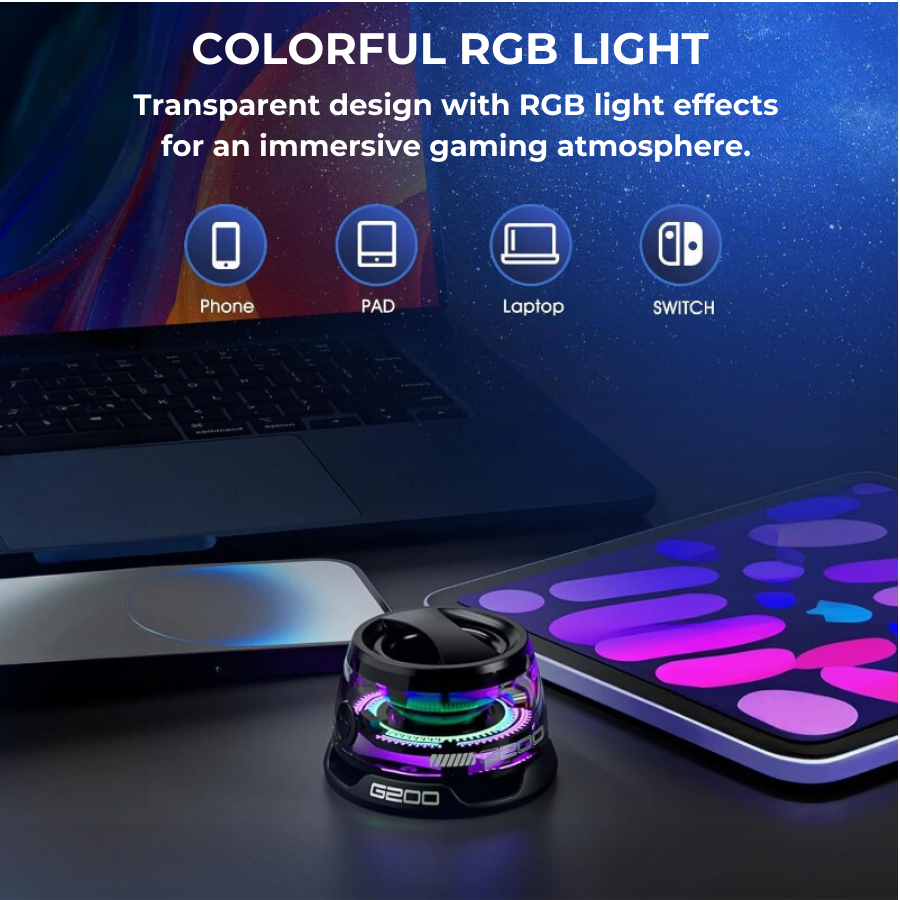 Lokalux MagnetoGlow- Portable RGB Magnetic Bluetooth Speaker G200