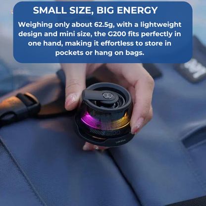 Lokalux MagnetoGlow- Portable RGB Magnetic Bluetooth Speaker G200