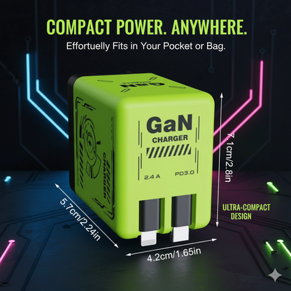 ⚡ Lokalux™ OnePlug 120W GaN Retractable Charger